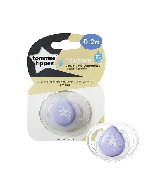 Tommee Tippee Closer to Nature 1X 0-2M NEWBORN (ANYTIME) Soother GIRL image number 2